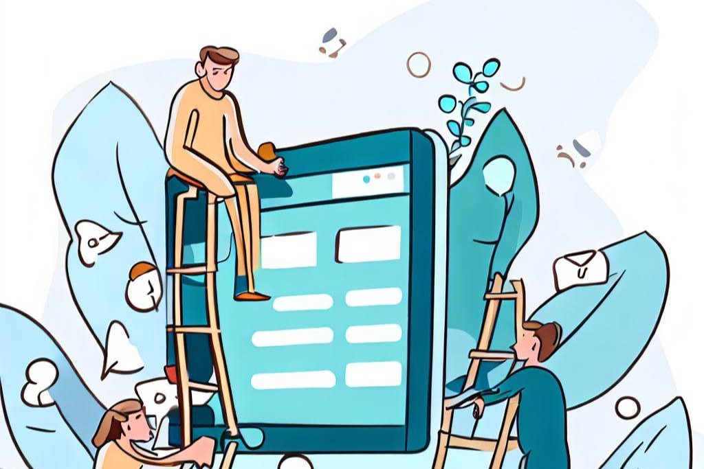 Image showing people building a online community together