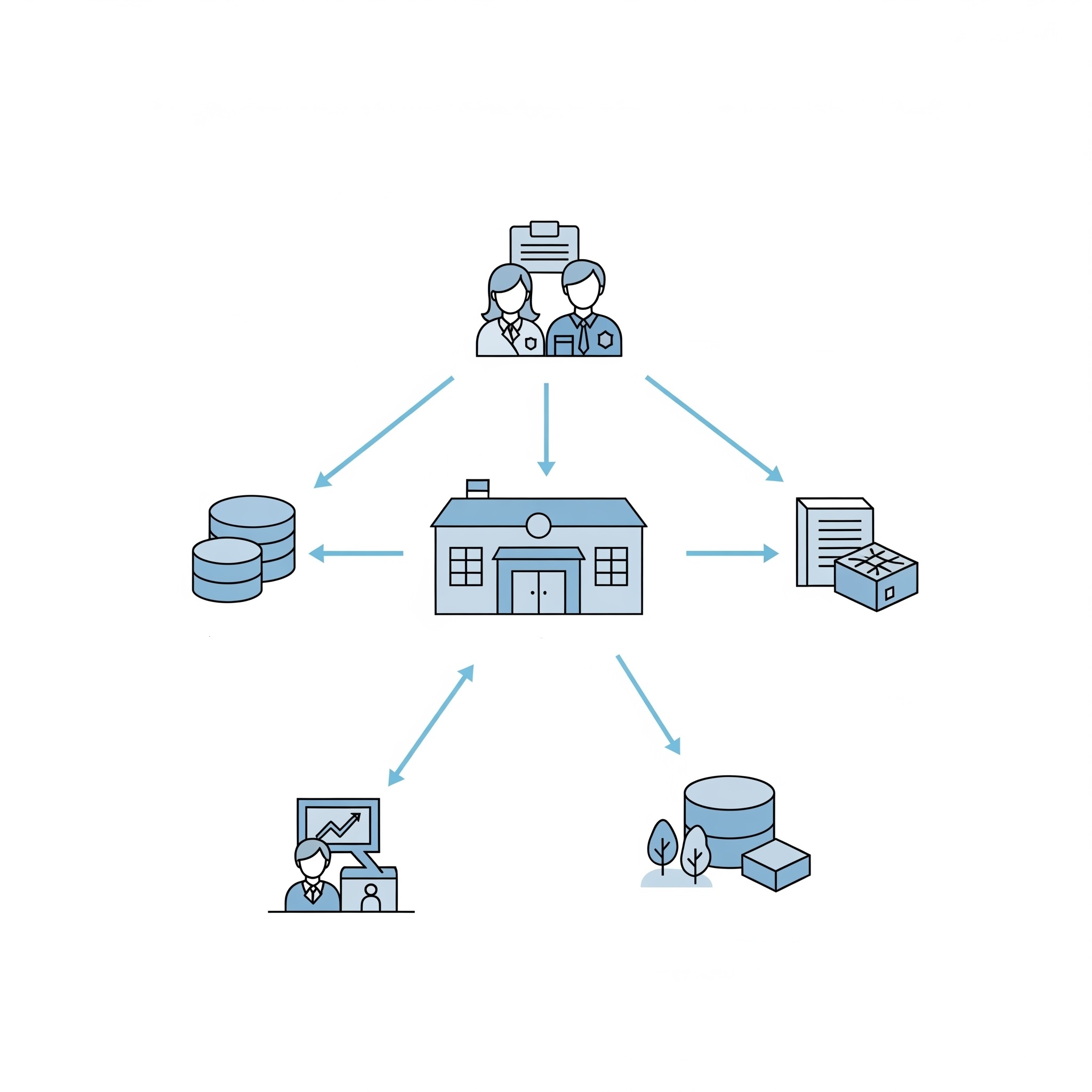 Image to represent disconnected teams, soaring IT costs for bespoke systems,
