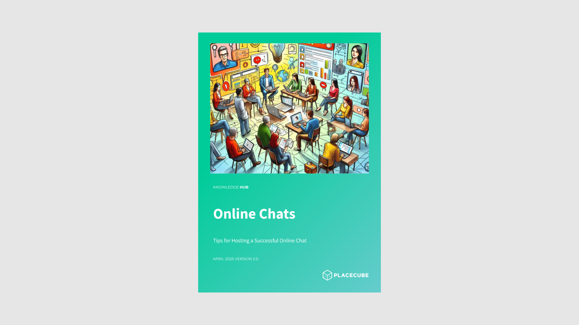 Front cover image of the guide to online chats